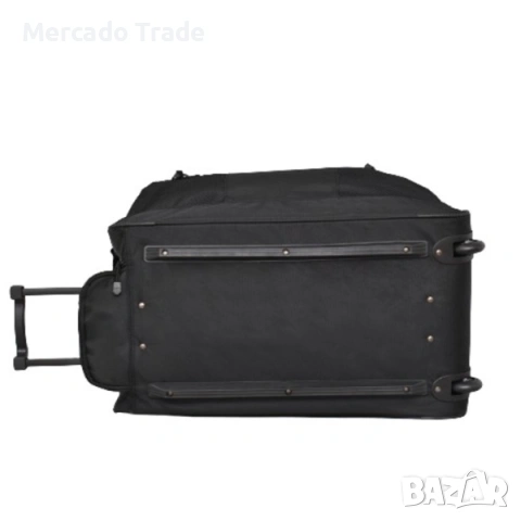 Сак с дръжка и колела Mercado Тrade, 22036, Текстил, Черен, снимка 4 - Сакове - 54360228