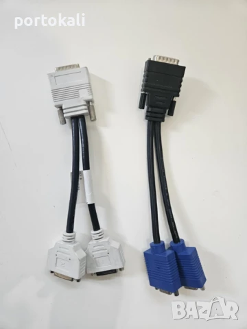 Кабел Преход адаптер DMS-59 to Dual DVI DMS-59 to Dual VGA, снимка 4 - Кабели и адаптери - 50453424