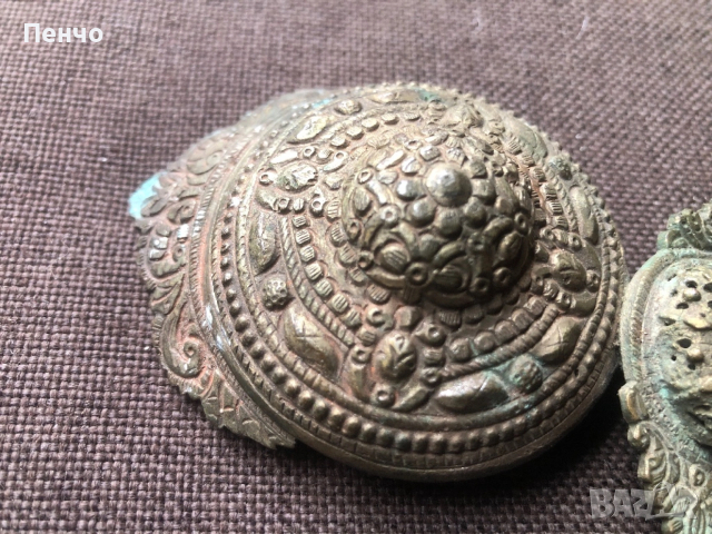 автентична възрожденска пафта - половинка, снимка 2 - Антикварни и старинни предмети - 50575543