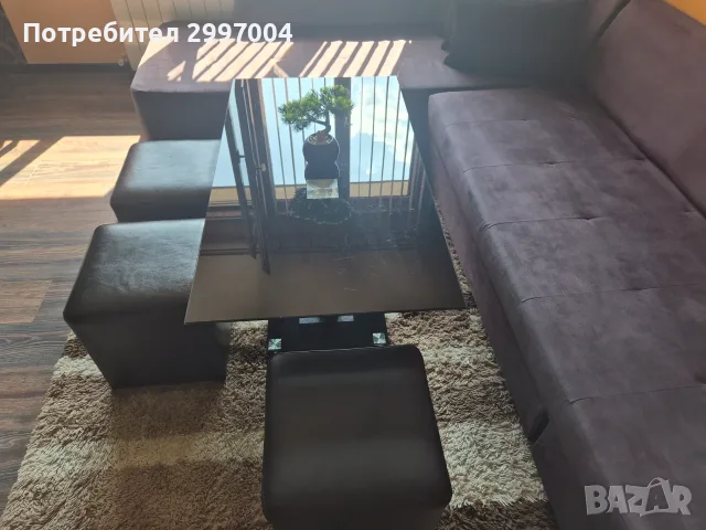 Разтегателен ъглов диван, снимка 4 - Дивани и мека мебел - 55785230