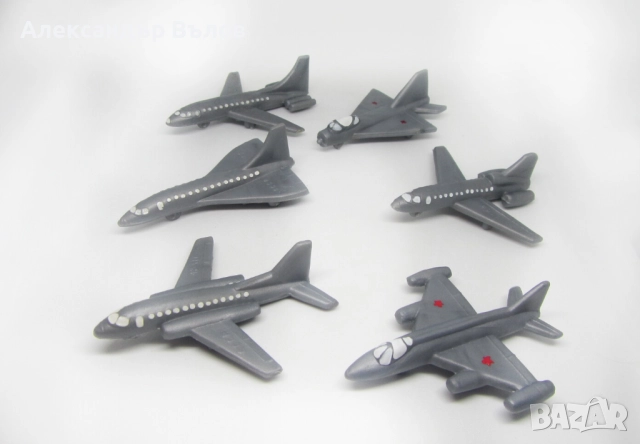 Комплект от 6 Стари Играчки Самолетчета Авиация, снимка 2 - Колекции - 52703579