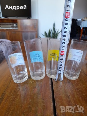 Стара колекция стъклени чаши Швепс, снимка 5 - Колекции - 42076352