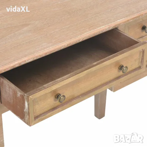 vidaXL Writing Desk Brown 109,5x45x77,5 cm Wood, снимка 6 - Бюра - 56146502