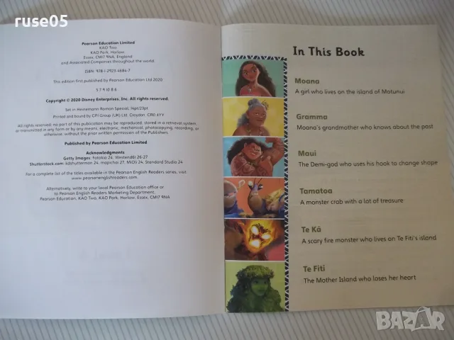 Книга"Disney Moana-Pearson English Kids Readers Level 4"-32с, снимка 2 - Чуждоезиково обучение, речници - 56053518
