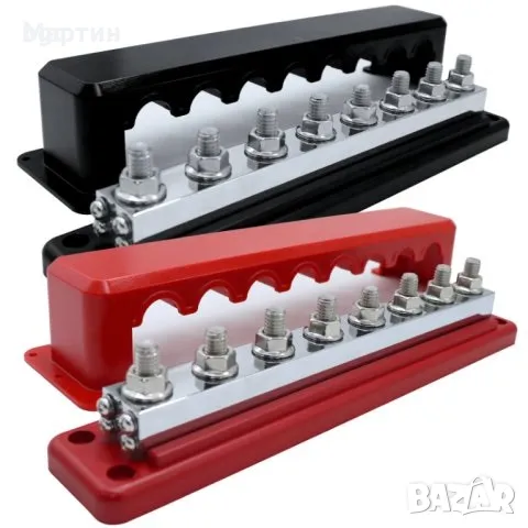 Victron 600 Amp Свръхмощна Електрическа шина 99.99% Никелфосфорно 600 Ампера Heavy-Duty Bus Bar, снимка 1