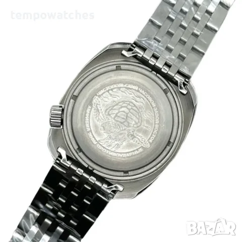 ВОСТОК АМФИБИЯ АВТОМАТИЧЕН-"ЧЕРЕПАХА"-"LIME" ref: 70086В, снимка 4 - Мъжки - 48082146