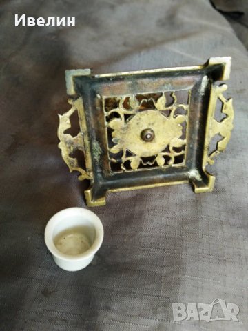 стара бронзова мастилница, снимка 5 - Антикварни и старинни предмети - 22146292