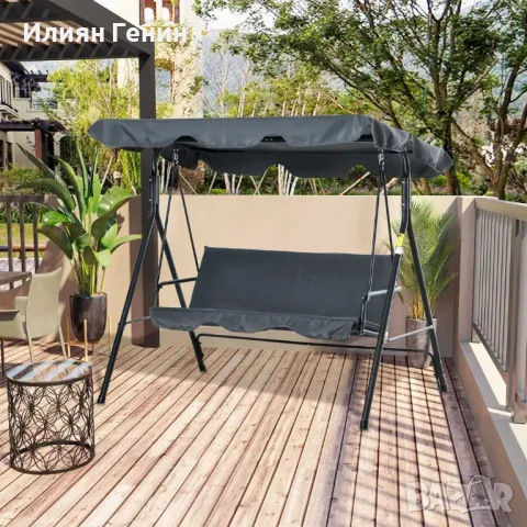 2-местна градинска люлка, снимка 3 - Градински мебели, декорация  - 49822626