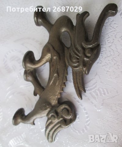 стара отварачка дракон метал фигура пластика, кибрит, пепелник, дракони, метал, снимка 6 - Статуетки - 29125920