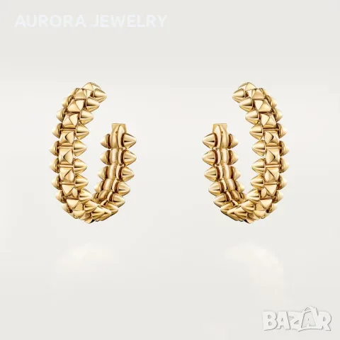 CARTIER Clash de Cartier Gold Hoop Дамски Обеци, снимка 4 - Обеци - 55931977