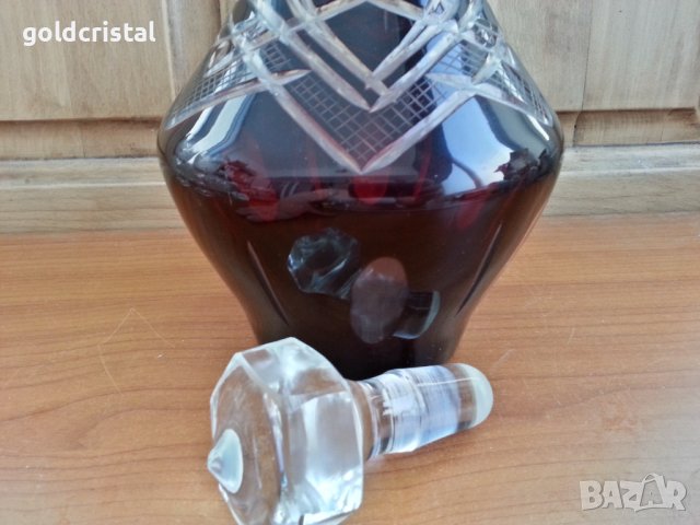 Кристална гарафа и чаши за вода безалкохолно, снимка 3 - Антикварни и старинни предмети - 37412504