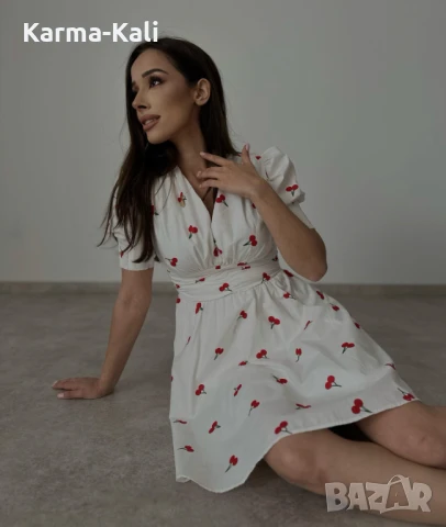 кукленска рокля на черешки , снимка 1