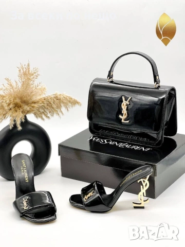 Yves Saint Laurent Дамски Чехли На Метален Ток - Различни Цветове Код SK1382, снимка 5 - Чехли - 54337437