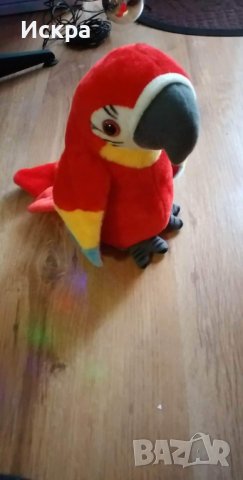 Говорещ папагал играчка, снимка 5 - Плюшени играчки - 38947881