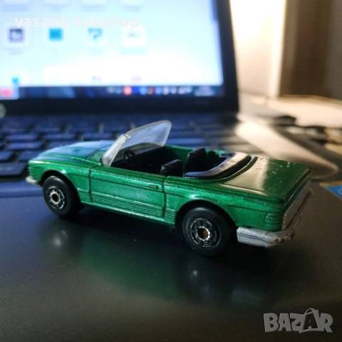 РЯДЪК: БЪЛГАРСКИ Dinky Toys 1978 Mercedes 350 SL (Разград) – Уникално запазена боя!, снимка 4 - Колекции - 53925760