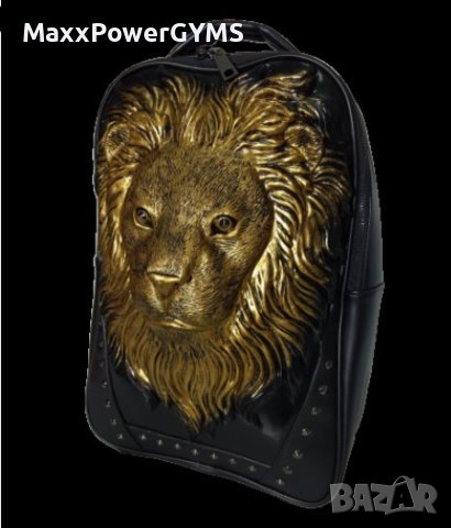 Чисто нова раница златен лъв 3D, снимка 1 - Раници - 42826722