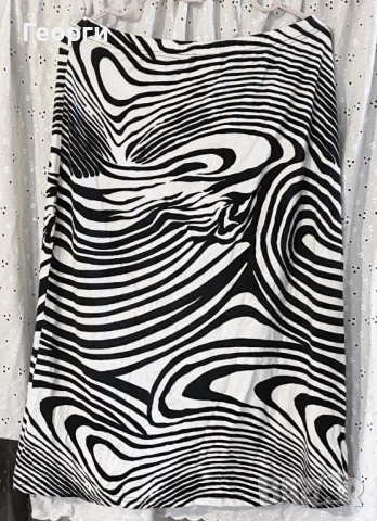 Миди пола с принт "зебра"., снимка 2 - Поли - 51417913