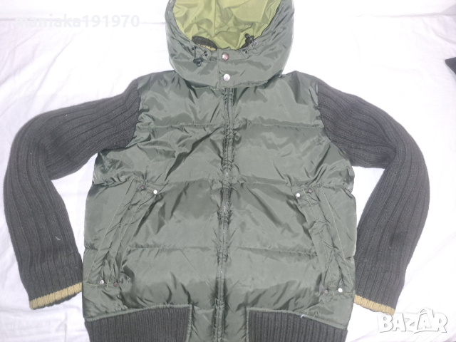 Vintage Energie Hoodie Down Cropped Jacket (XL)-(XXL) пухено яке, снимка 1 - Якета - 44701298