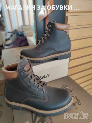 МЪЖКИ БОТИ - ЕСТЕСТВЕНА КОЖА - код: 19Р64, снимка 3 - Мъжки боти - 48631801