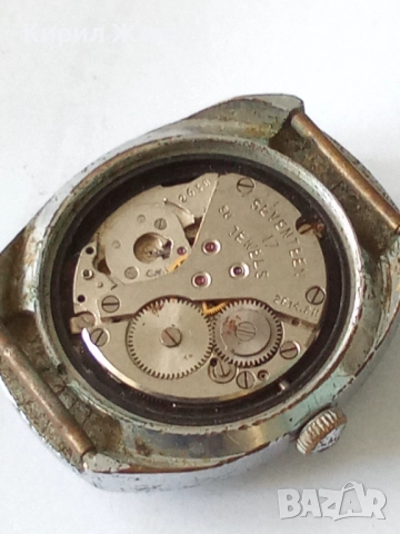Механизъм с циферблат от стар ръчен часовник 52069, снимка 3 - Мъжки - 52273105