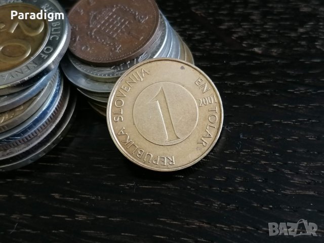 Монета - Словения - 1 толар | 2001г.