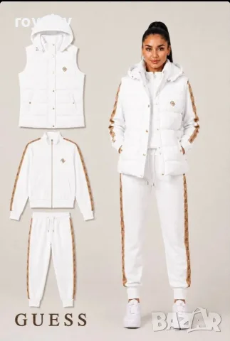 Guess Нов Дамски Бял Комплект Три Части Гес 