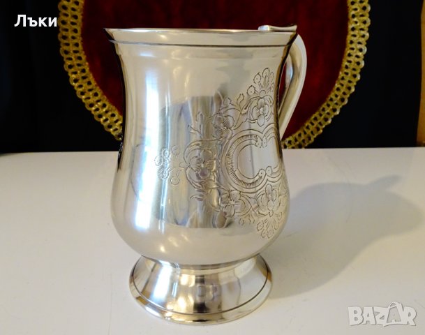 Английски бронзов бокал,халба,чаша,барок. , снимка 2 - Антикварни и старинни предмети - 35649549