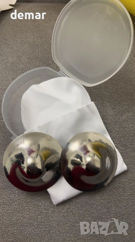 100% чисти титаниеви протектори за зърна за кърмене, чашки за зърна за кърмене, М, снимка 8 - Аксесоари за кърмачки - 52721981