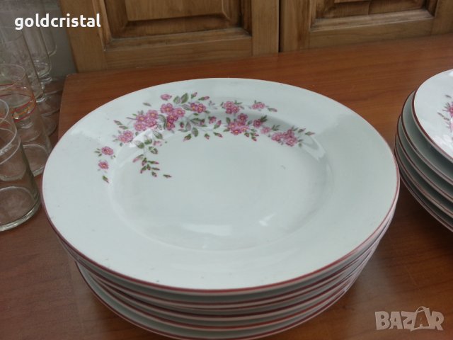 Стар български порцелан чинии, снимка 5 - Антикварни и старинни предмети - 36906381