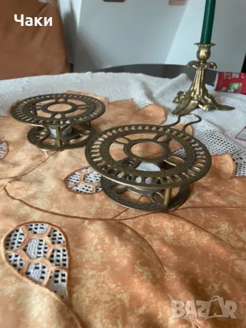Свещник Месинг 80 €, снимка 3 - Декорация за дома - 56205382