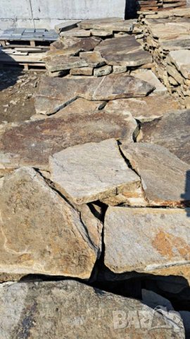 Настилка Естествен камък неоформен от 3 см. до 5 см. Полага се върху пясък, снимка 7 - Строителни материали - 44371134