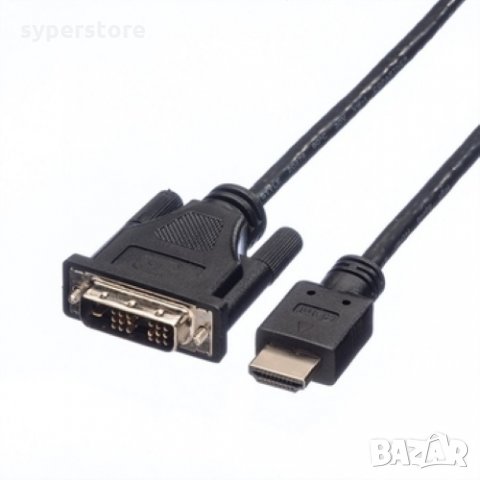 Кабел DVI към HDMI Roline 11.04.5532 Черен, 3м DVI-D to HDMI High Speed, снимка 2 - Кабели и адаптери - 31361753