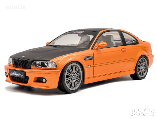 2000 BMW M3 E46 Coupe 1/18 Solido, снимка 2 - Колекции - 52787668