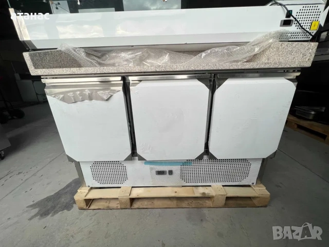 Хладилна пица маса с гранитен плот/Немска/Нова, снимка 8 - Обзавеждане на кухня - 54363004