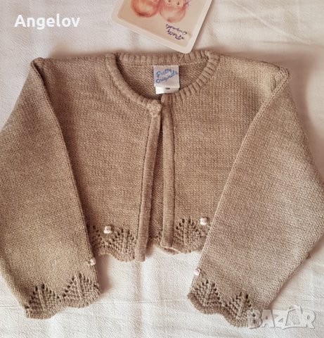 Бебешко болеро (къса жилетка), 12 М, снимка 4 - Жилетки и елечета за бебе - 37527636