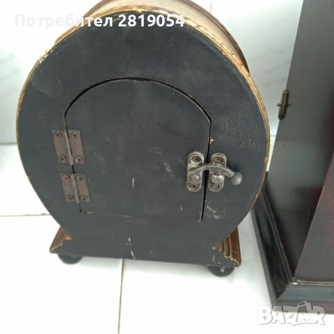 Два ретро винтидж стари часовници за интериор и колекционери, снимка 8 - Антикварни и старинни предмети - 38314072