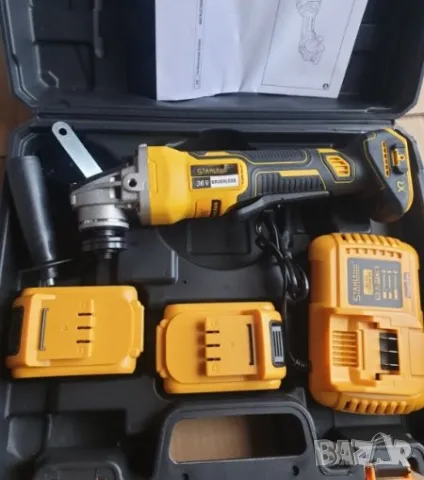нов Акумулаторен Ъглошлайф STAHLMAYER 36V 8,0AH x2 Батерии и зарядно, снимка 2 - Други инструменти - 49271099