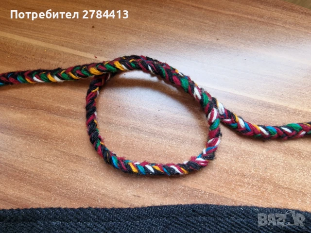 Вълнена Коледарска торба 50/40, снимка 3 - Антикварни и старинни предмети - 51329893