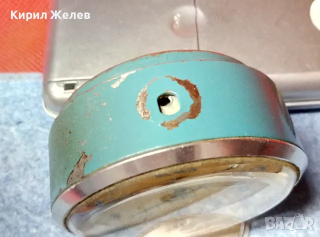 SLAVA 8 JEWELS MADE in USSR Стар КОЛЕКЦИОНЕРСКИ РУСКИ МЕХАНИЧЕН БУДИЛНИК СЛАВА 25904, снимка 4 - Антикварни и старинни предмети - 47656811