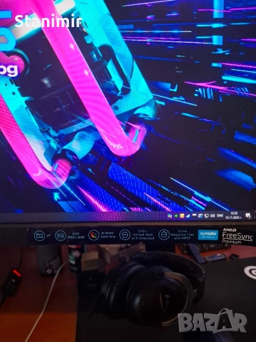 Монитор 2k QHD 240hz IPS Lenovo Legion 240 Hz Y27qf-30, 27", WQHD 240Hz, снимка 10 - Монитори - 52441011