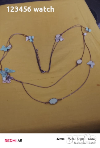 Красиво дамески колие, снимка 3 - Колиета, медальони, синджири - 54297813