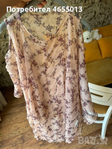 ПОДАРЯВАМ Супер готин и елегантен комплект рокля с наметало(болеро), снимка 9 - Рокли - 52478775