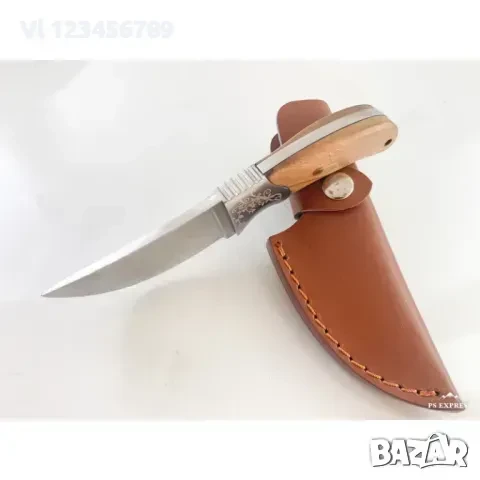 USA Hunting Club Knife Ловен нож масивен фултанг с кожена кания, снимка 4 - Ножове - 50731941