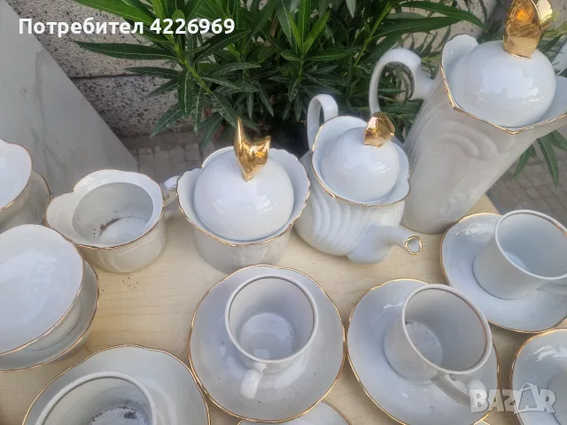 Стар руски комплесен сервиз за чай и кафе, снимка 4 - Сервизи - 55965592