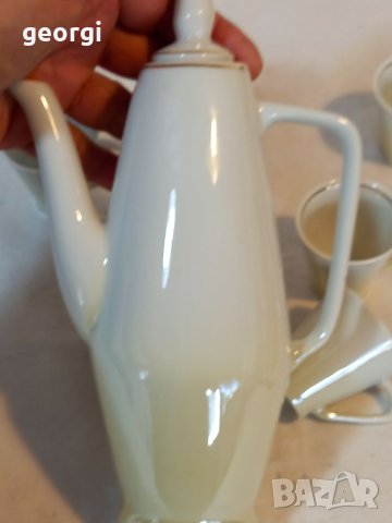 Български порцеланов сервиз за кафе Китка  6/4, снимка 6 - Сервизи - 40882670