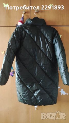 Уникално зелено  зимно яке!, снимка 2 - Якета - 53373686