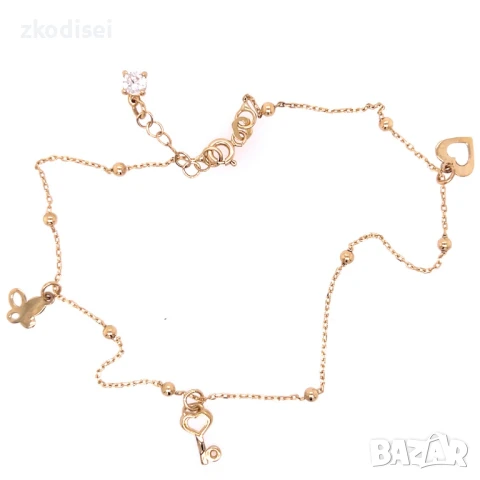 Златна дамска гривна за крак 2,47гр. 27,0см. 14кр. проба:585 модел:32140-5