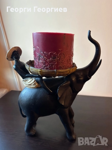 Прекрасна статуетка слон , снимка 6 - Статуетки - 52405065