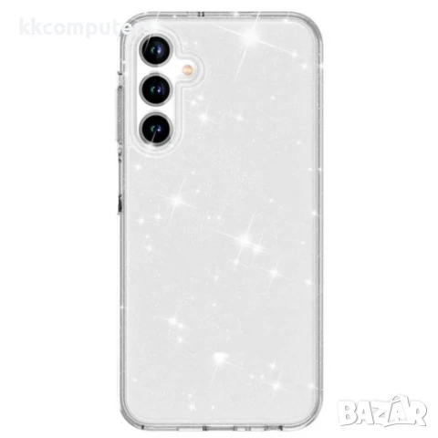 Силиконов кейс Shine 2 mm брокатен, За Samsung Galaxy S25, Прозрачен, снимка 4 - Калъфи, кейсове - 50450424