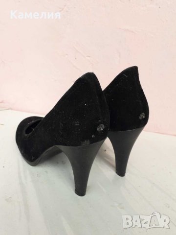 Черни обувки, №38, снимка 3 - Дамски обувки на ток - 29696384
